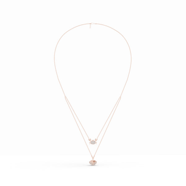 Seashell Layered Diamond Chain