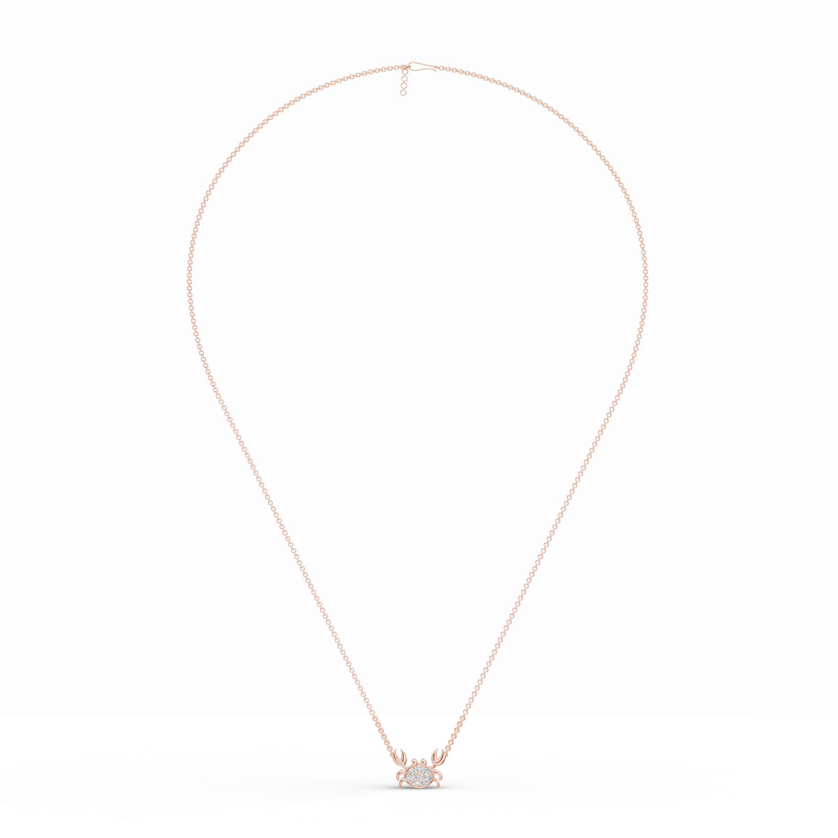 Crab Charm Diamond Chain