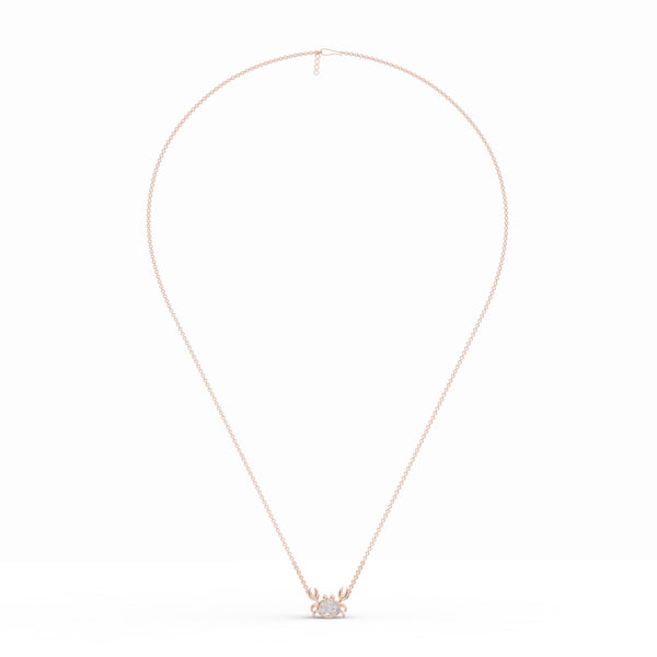 Crab Charm Diamond Chain