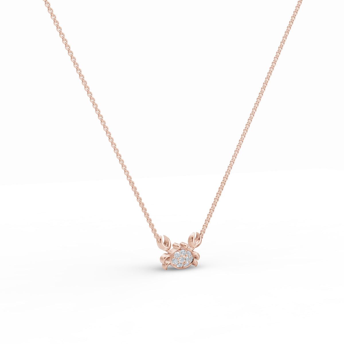 Crab Charm Diamond Chain