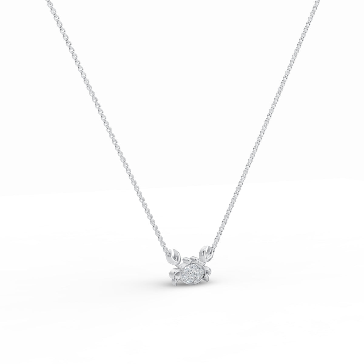 Crab Charm Diamond Chain