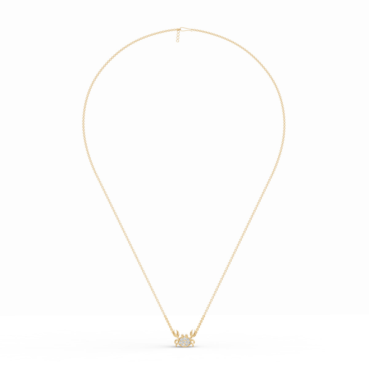 Crab Charm Diamond Chain