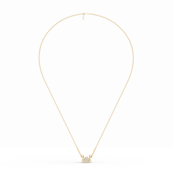 Crab Charm Diamond Chain