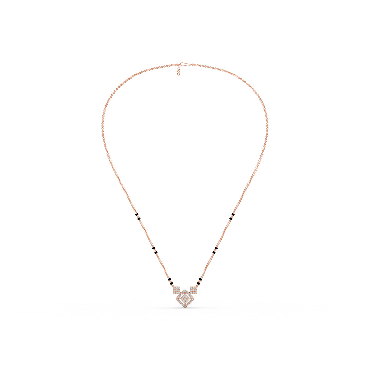 Geometric Grace Diamond Mangalsutra