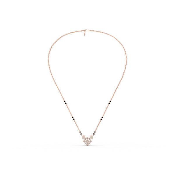 Geometric Grace Diamond Mangalsutra