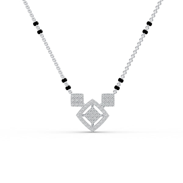 Geometric Grace Diamond Mangalsutra