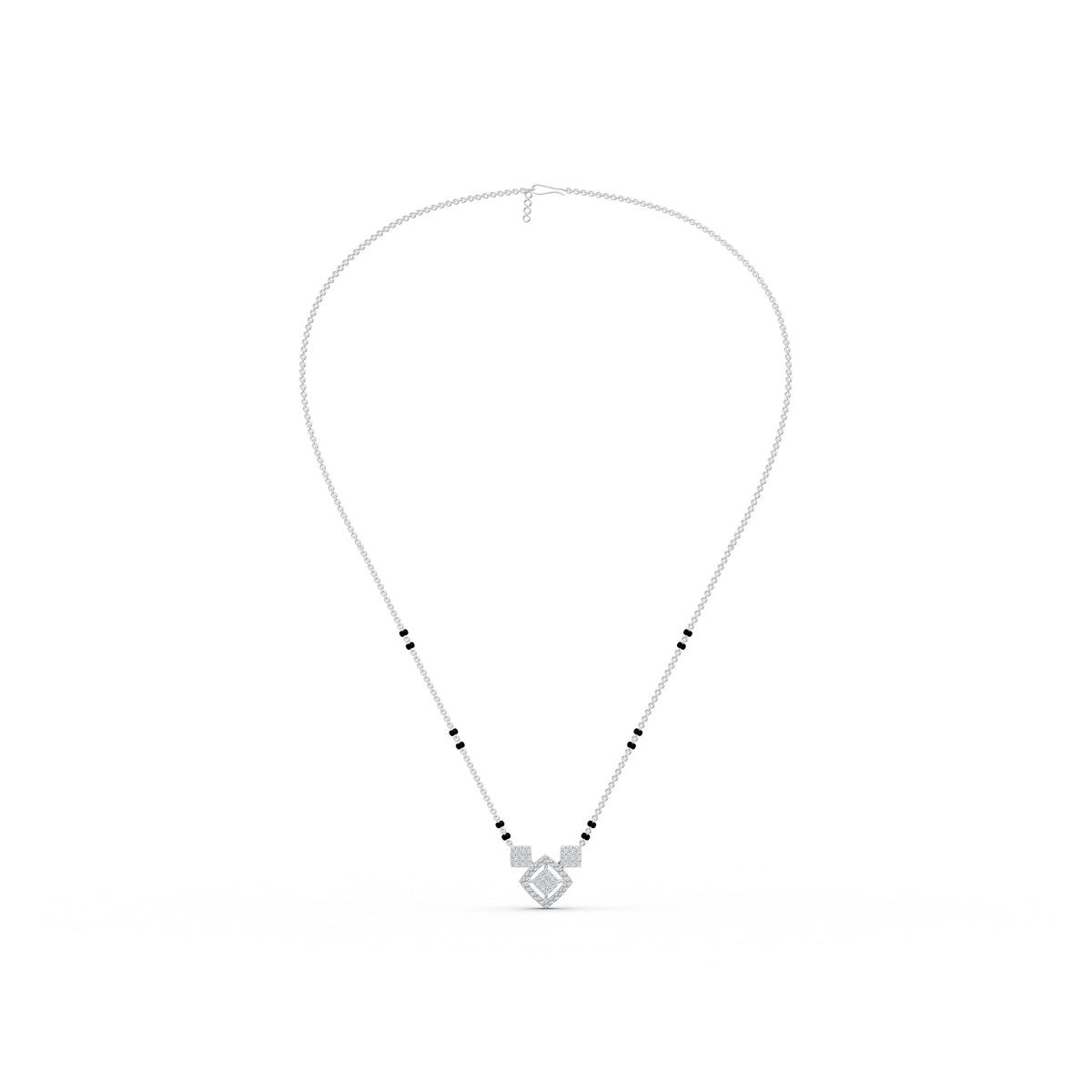 Geometric Grace Diamond Mangalsutra