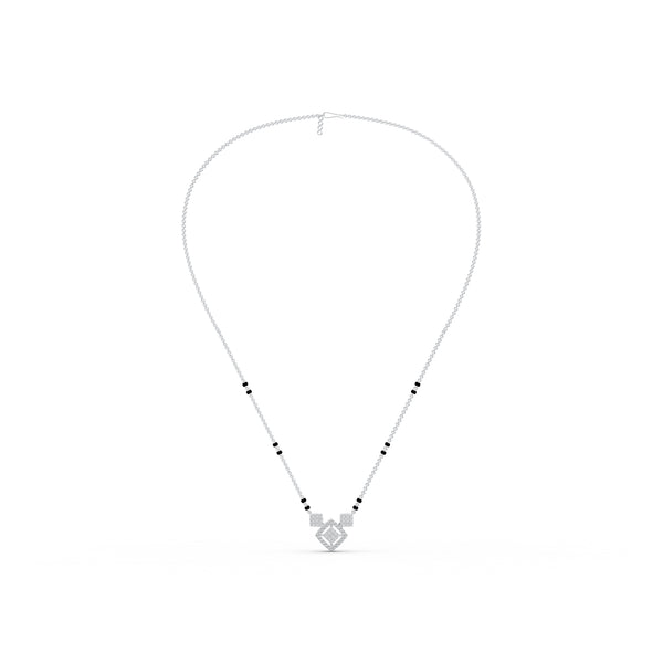 Geometric Grace Diamond Mangalsutra