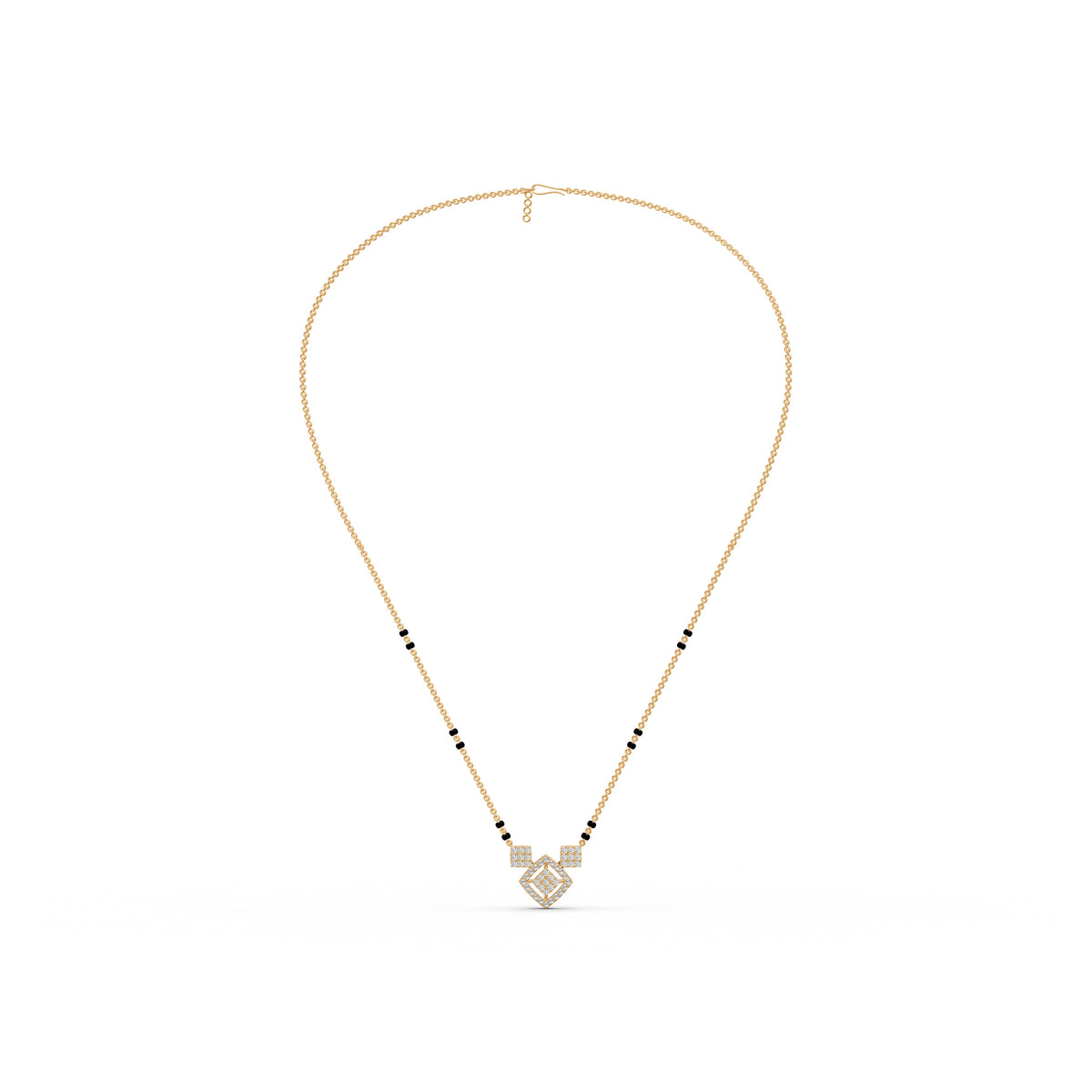 Geometric Grace Diamond Mangalsutra