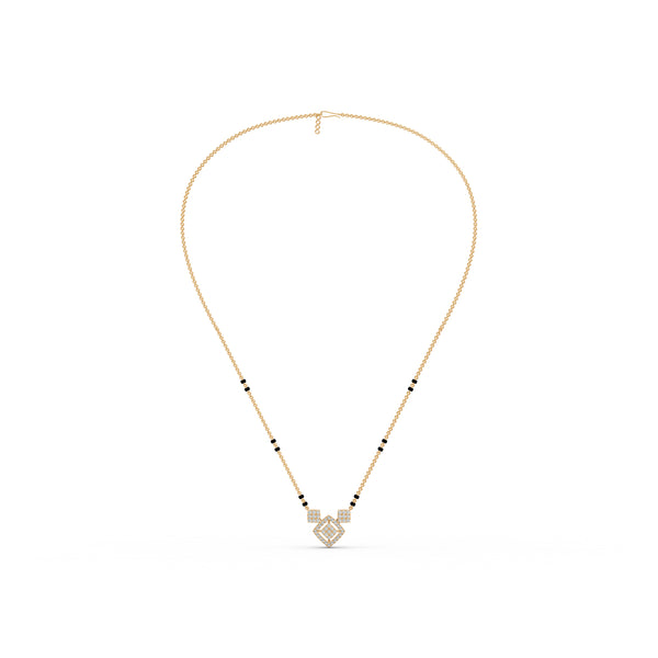 Geometric Grace Diamond Mangalsutra
