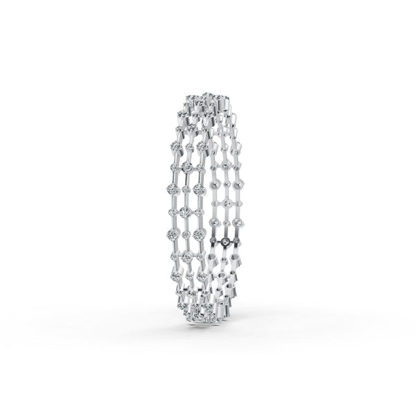 Multi-Row Diamond Station Bangle