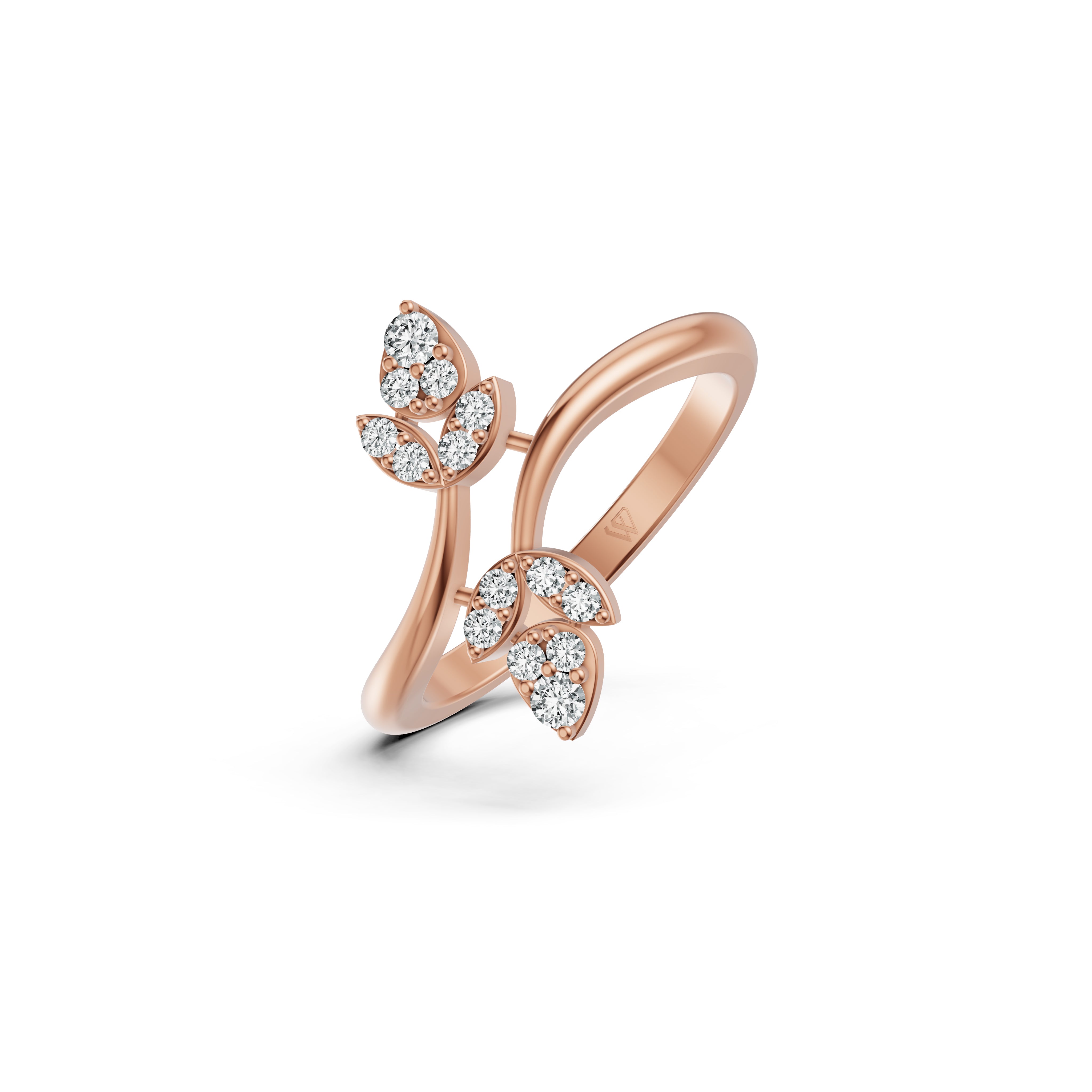 Leaf Wrap Diamond Ring