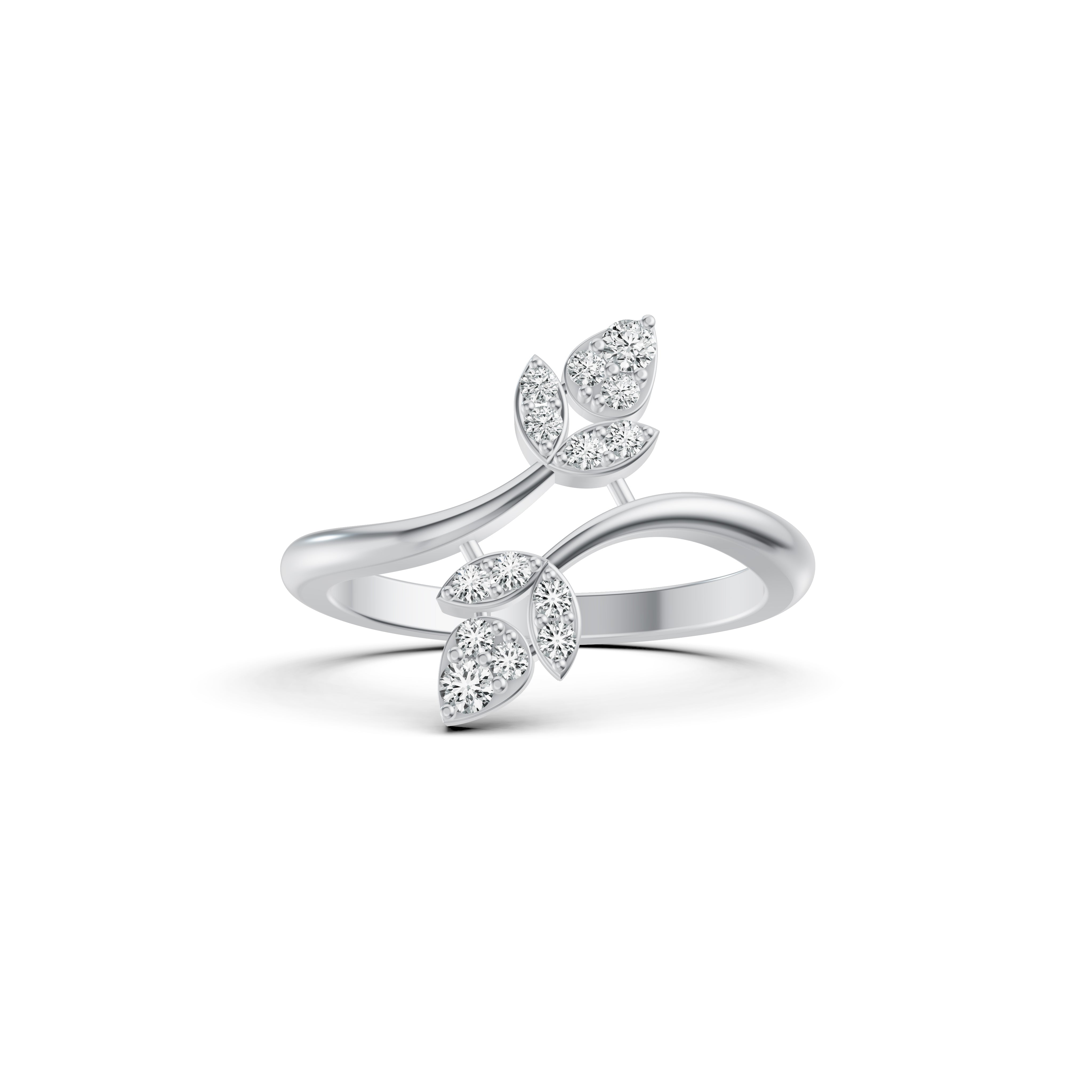 Leaf Wrap Diamond Ring
