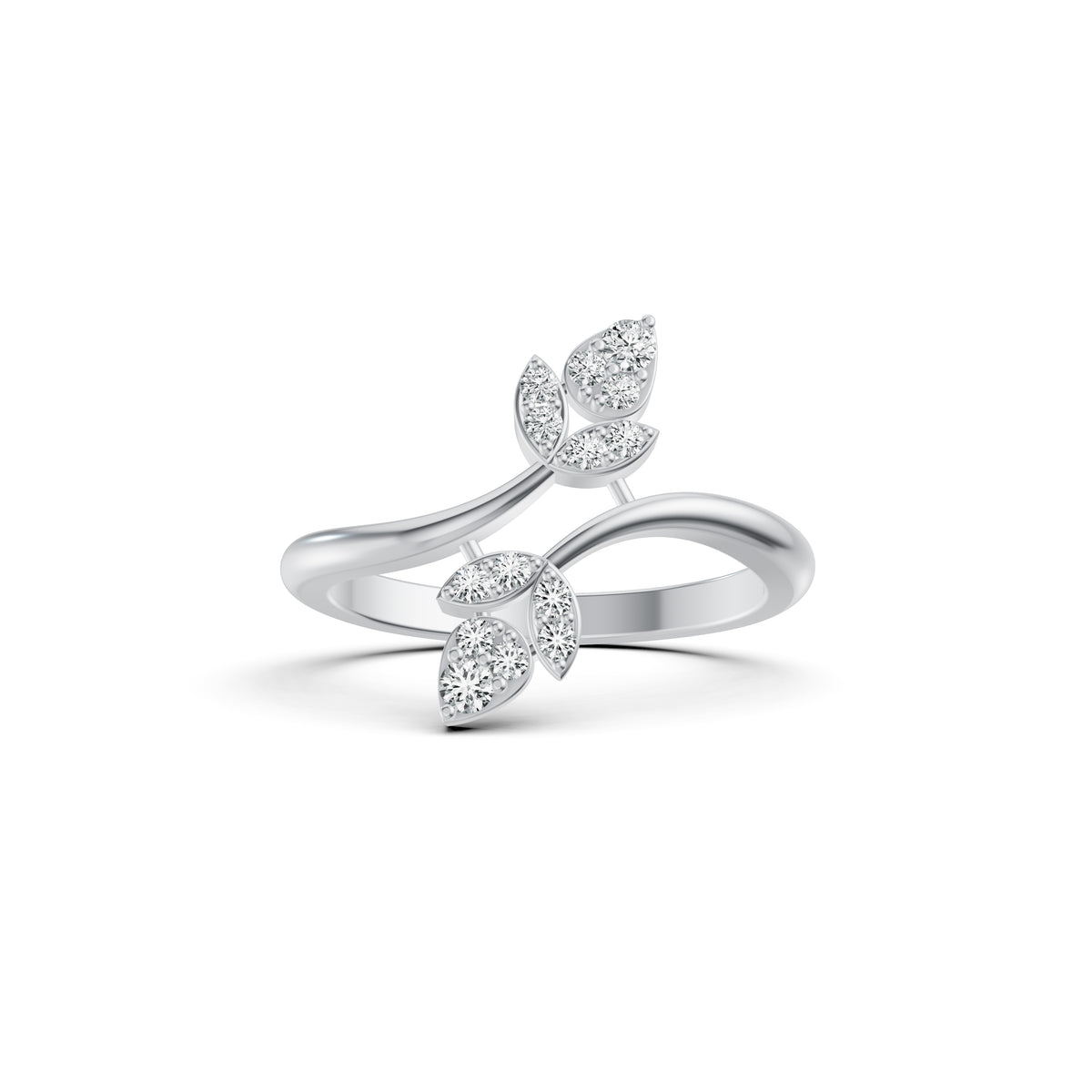 Leaf Wrap Diamond Ring