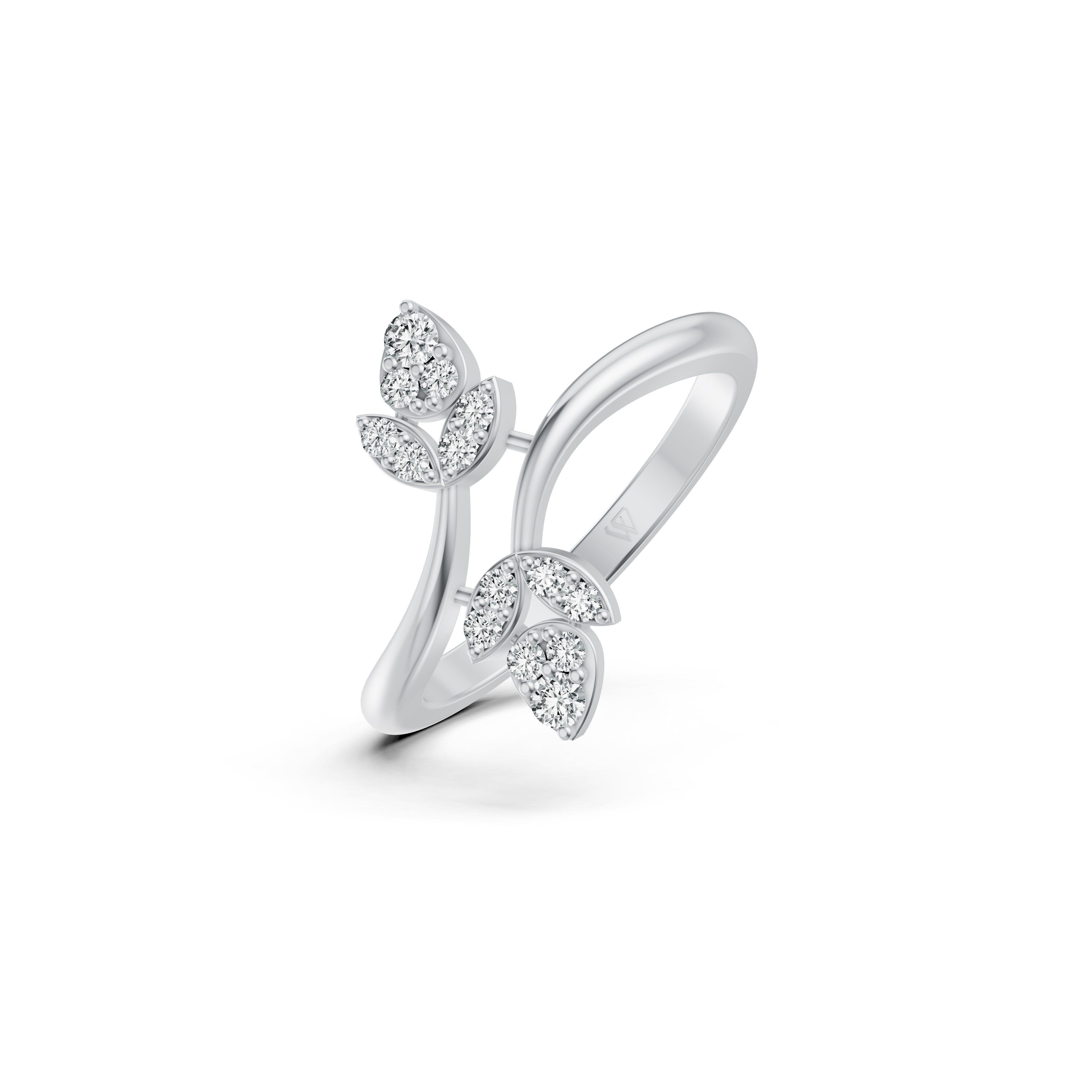 Leaf Wrap Diamond Ring
