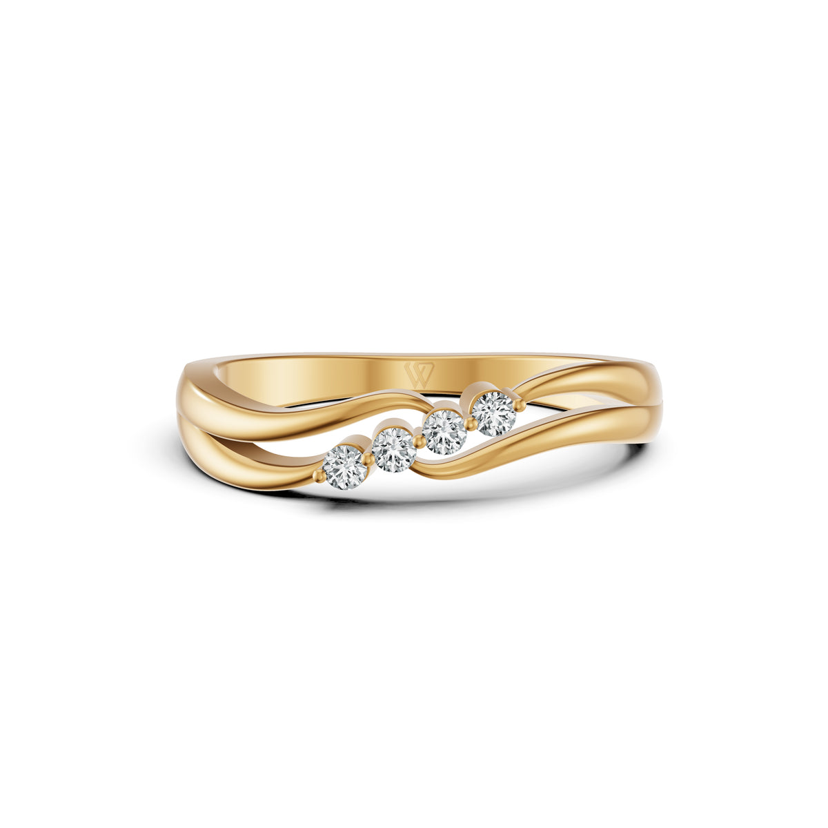 Whisper Wave Diamond Ring