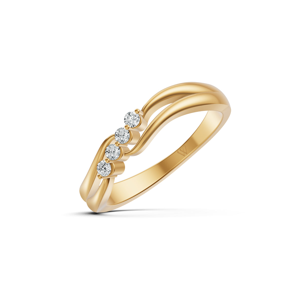 Whisper Wave Diamond Ring