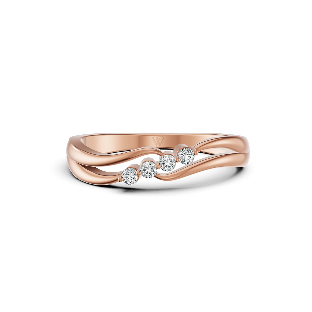Whisper Wave Diamond Ring