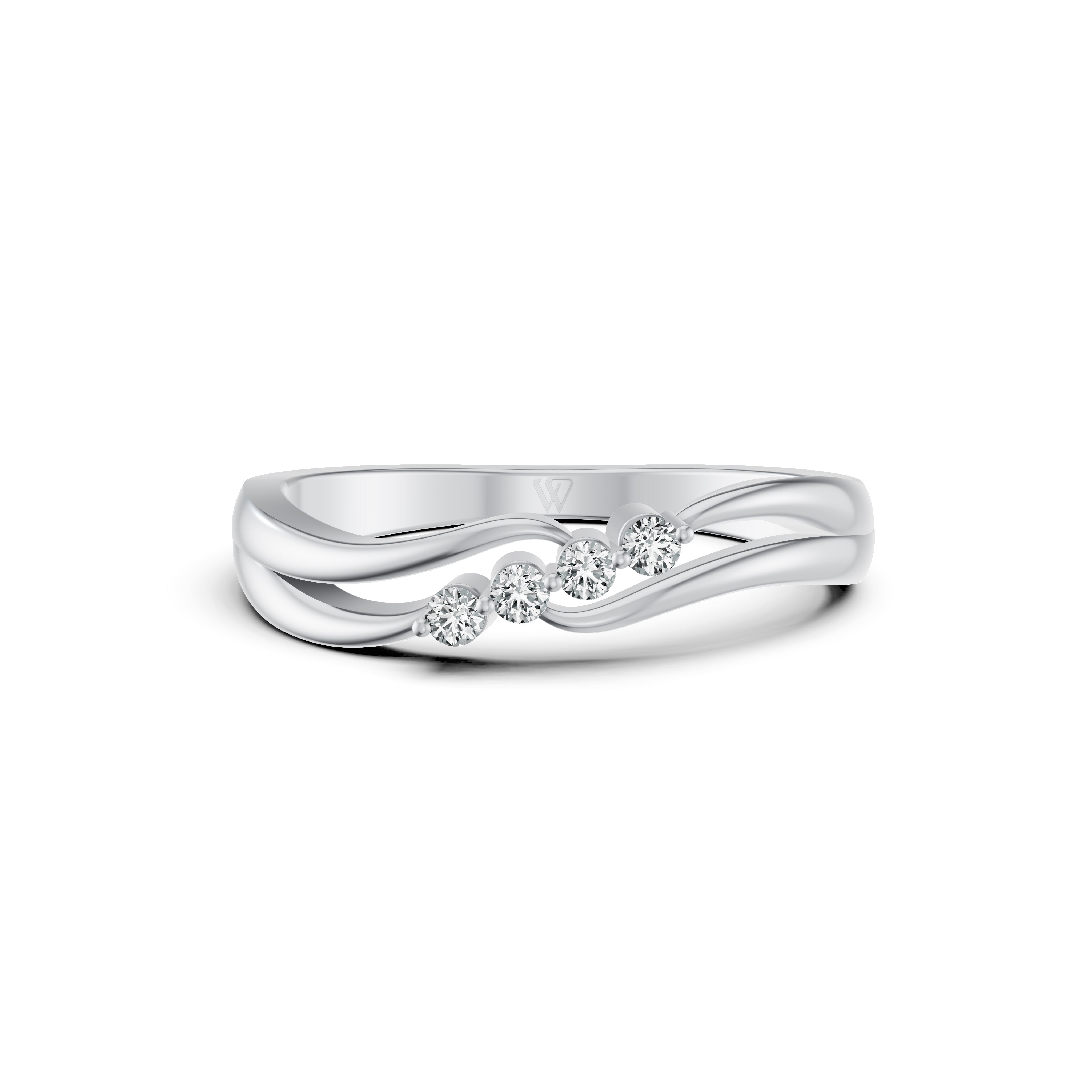 Whisper Wave Diamond Ring