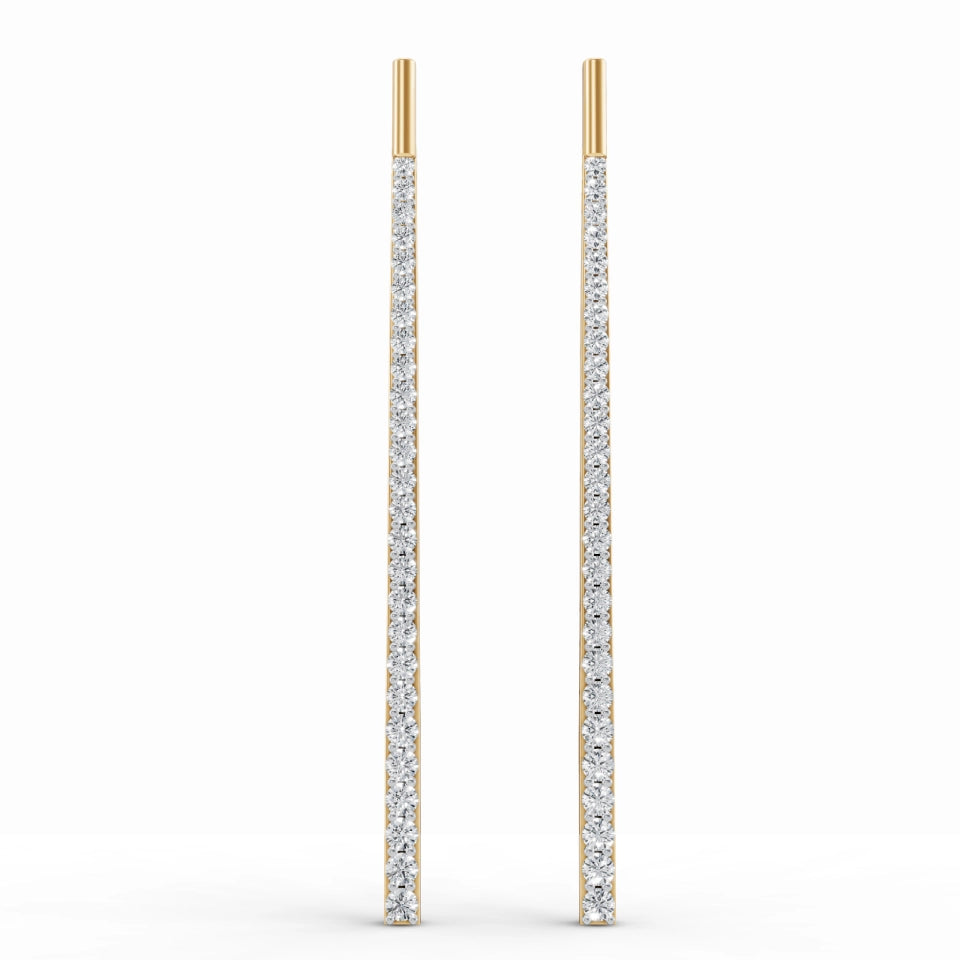 Sparkling Tower Diamond Earrings