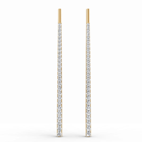 Sparkling Tower Diamond Earrings
