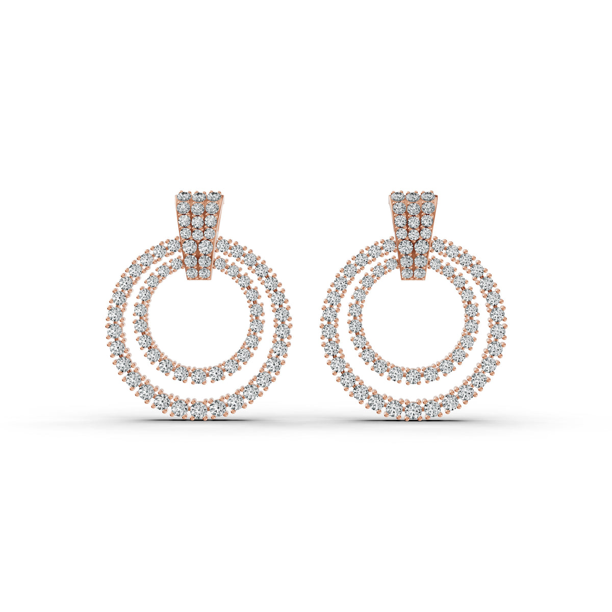Celestial Halo Diamond Earrings