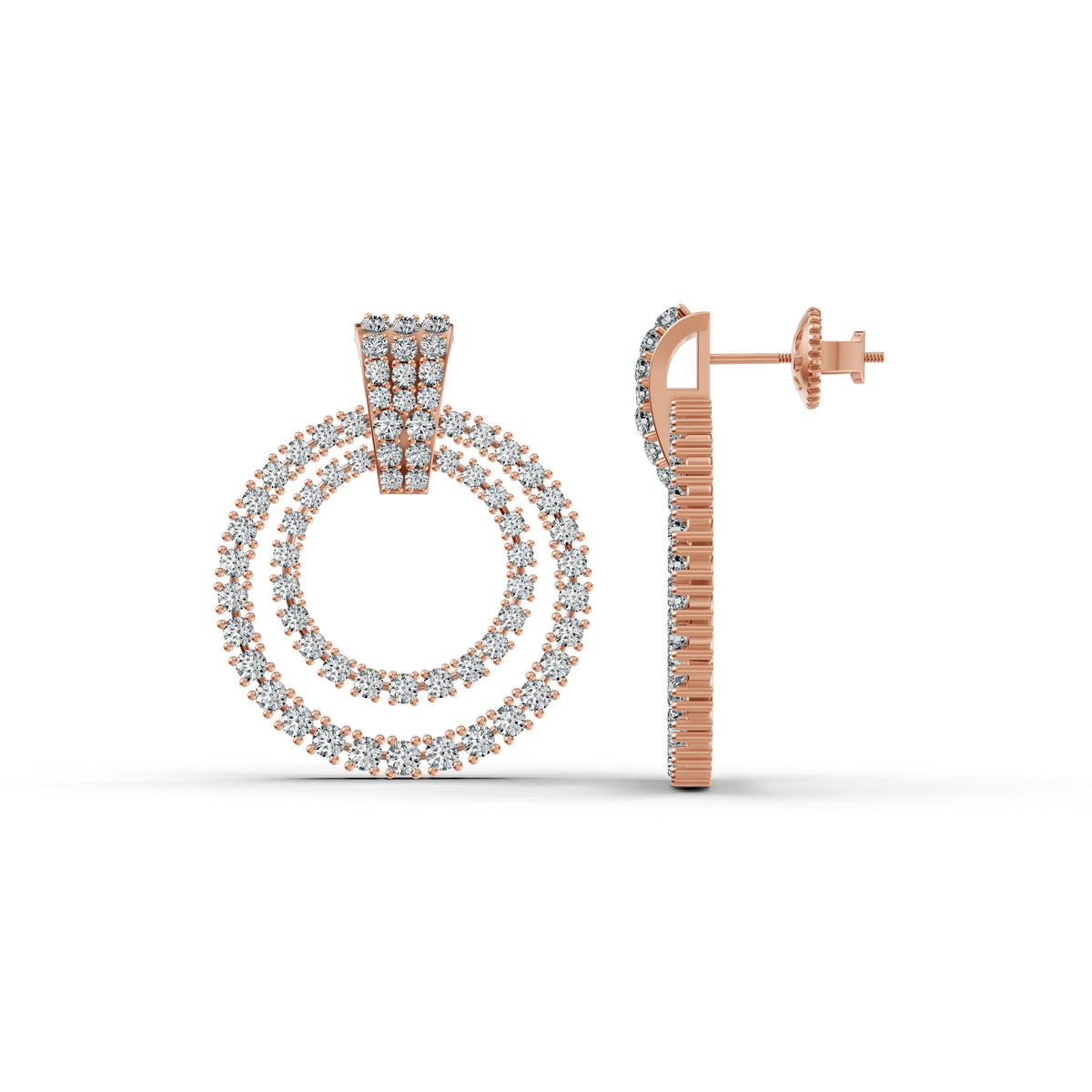 Celestial Halo Diamond Earrings