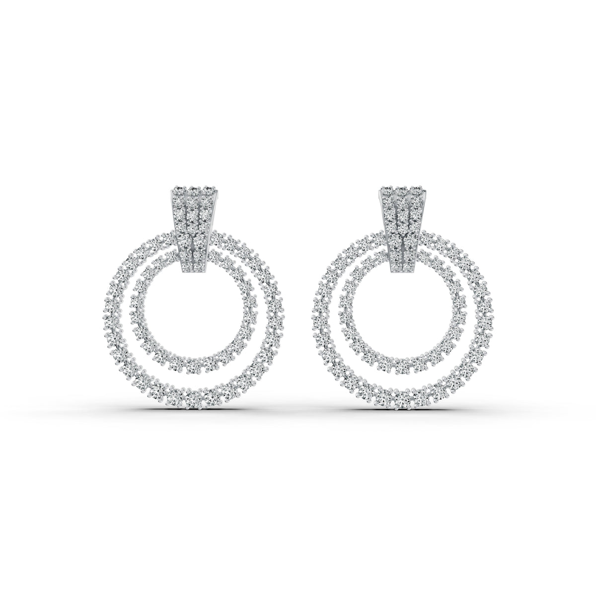 Celestial Halo Diamond Earrings