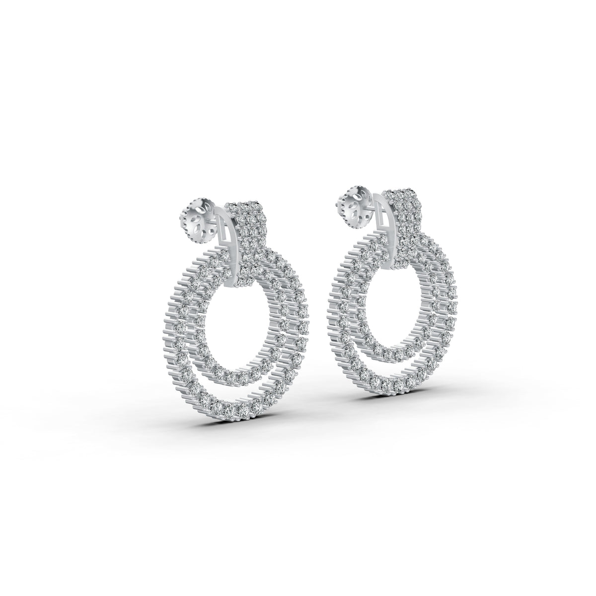Celestial Halo Diamond Earrings