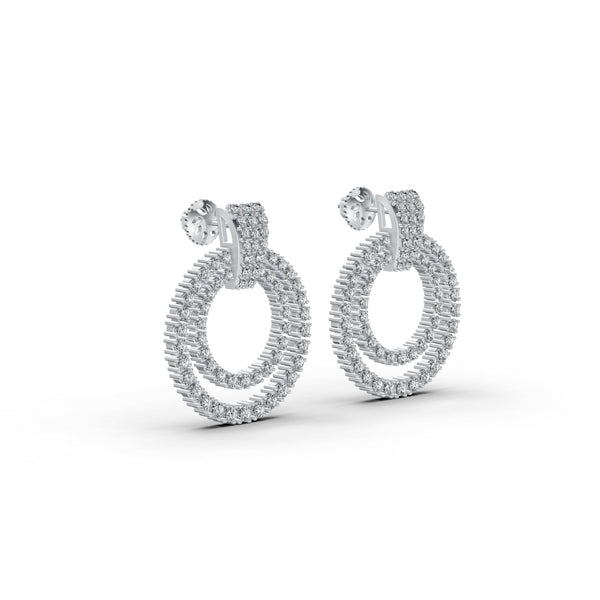 Celestial Halo Diamond Earrings
