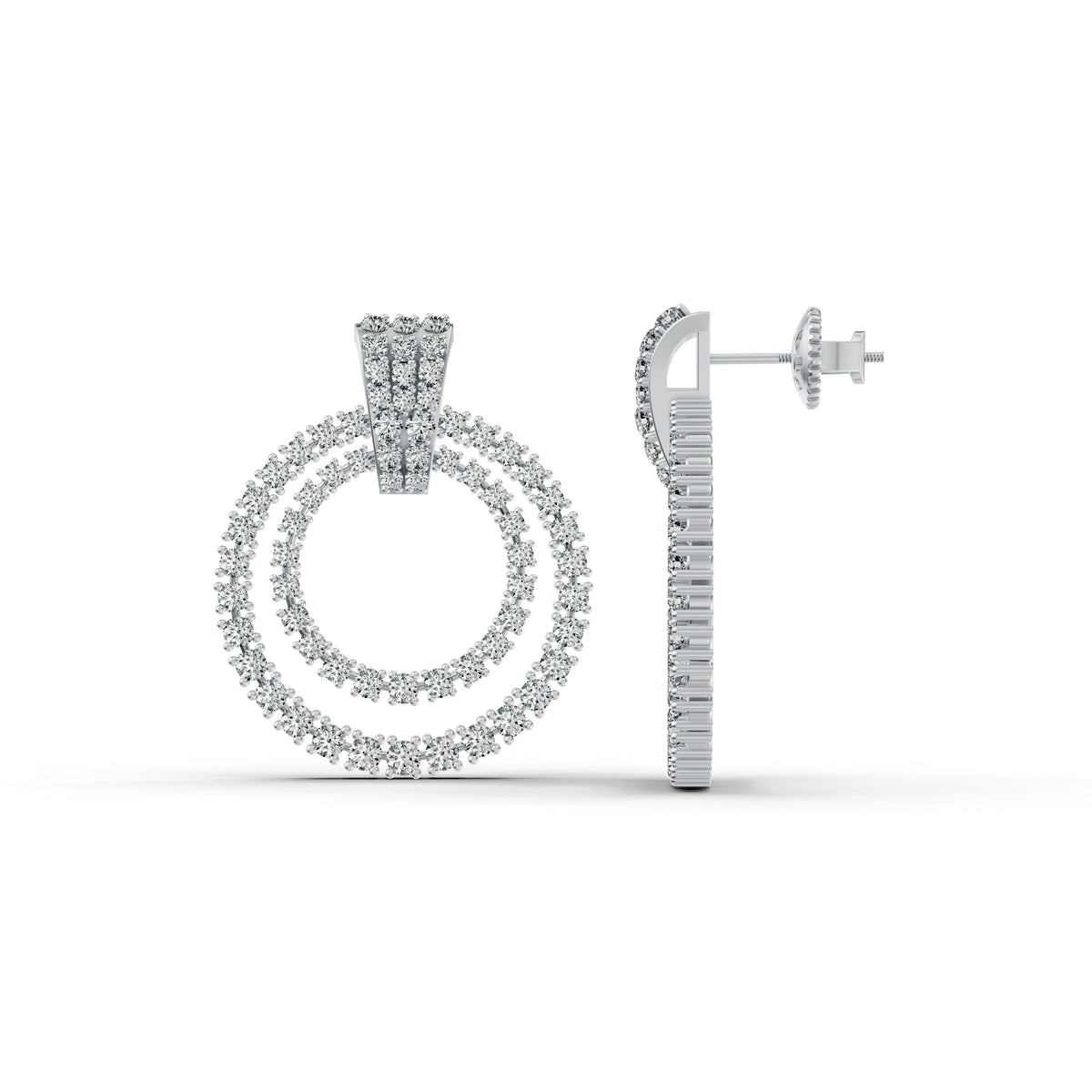 Celestial Halo Diamond Earrings