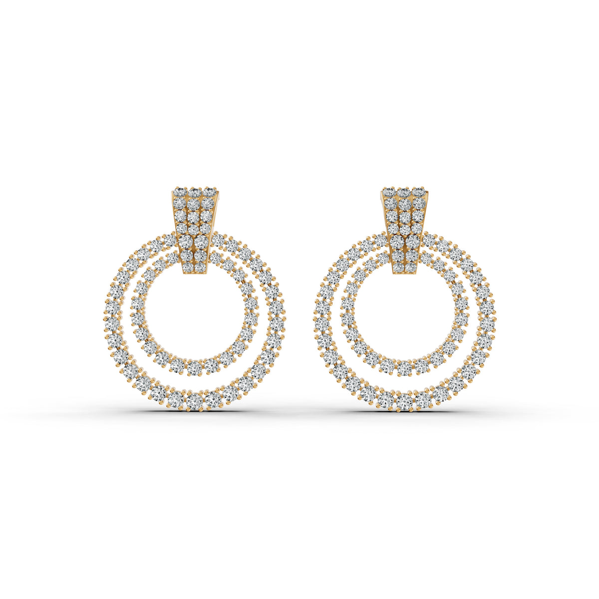 Celestial Halo Diamond Earrings