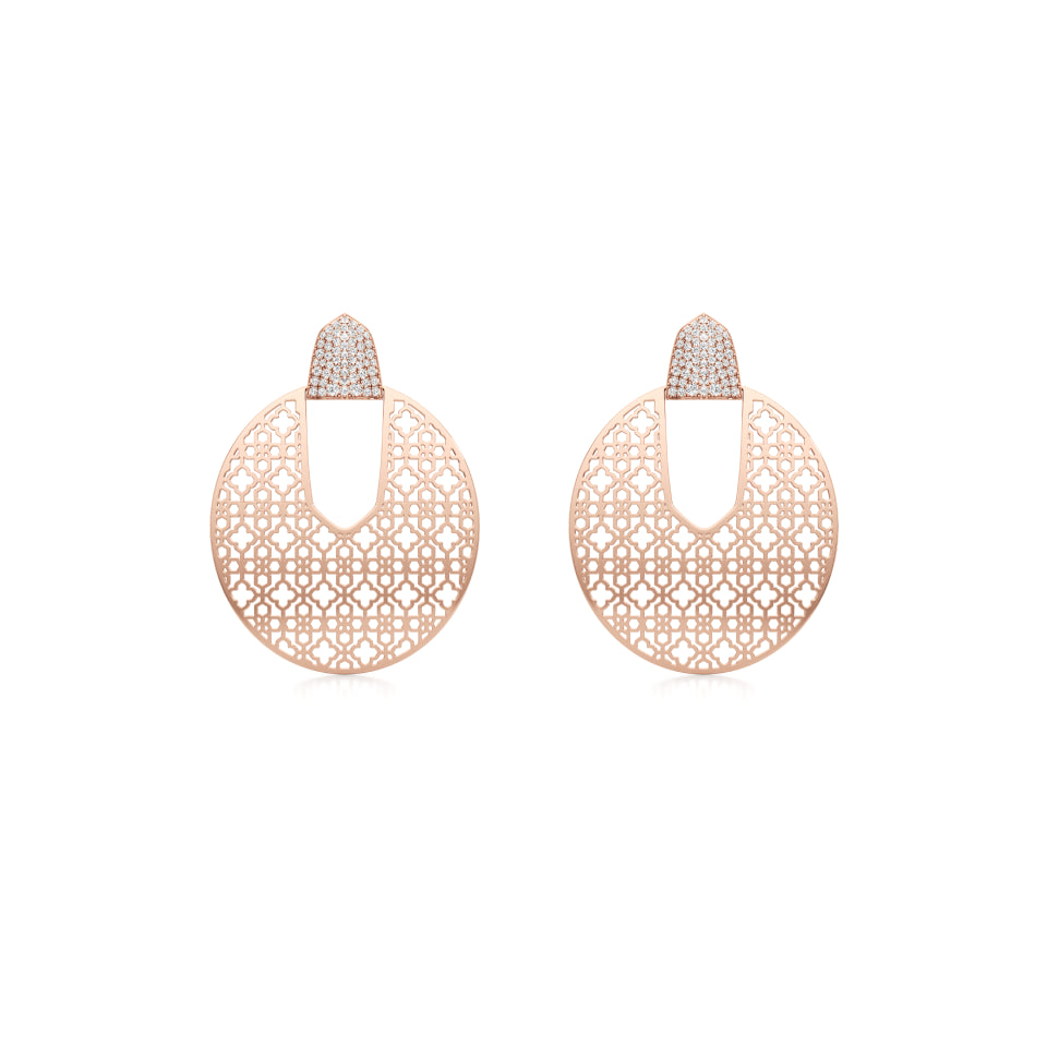 Mesh Love Diamond Earrings