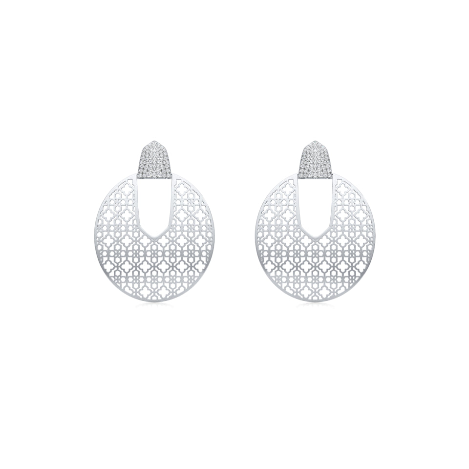 Mesh Love Diamond Earrings