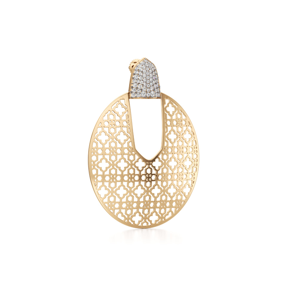 Mesh Love Diamond Earrings
