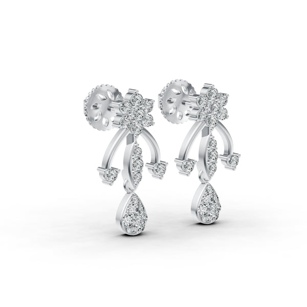 Starry Drop Diamond Earrings