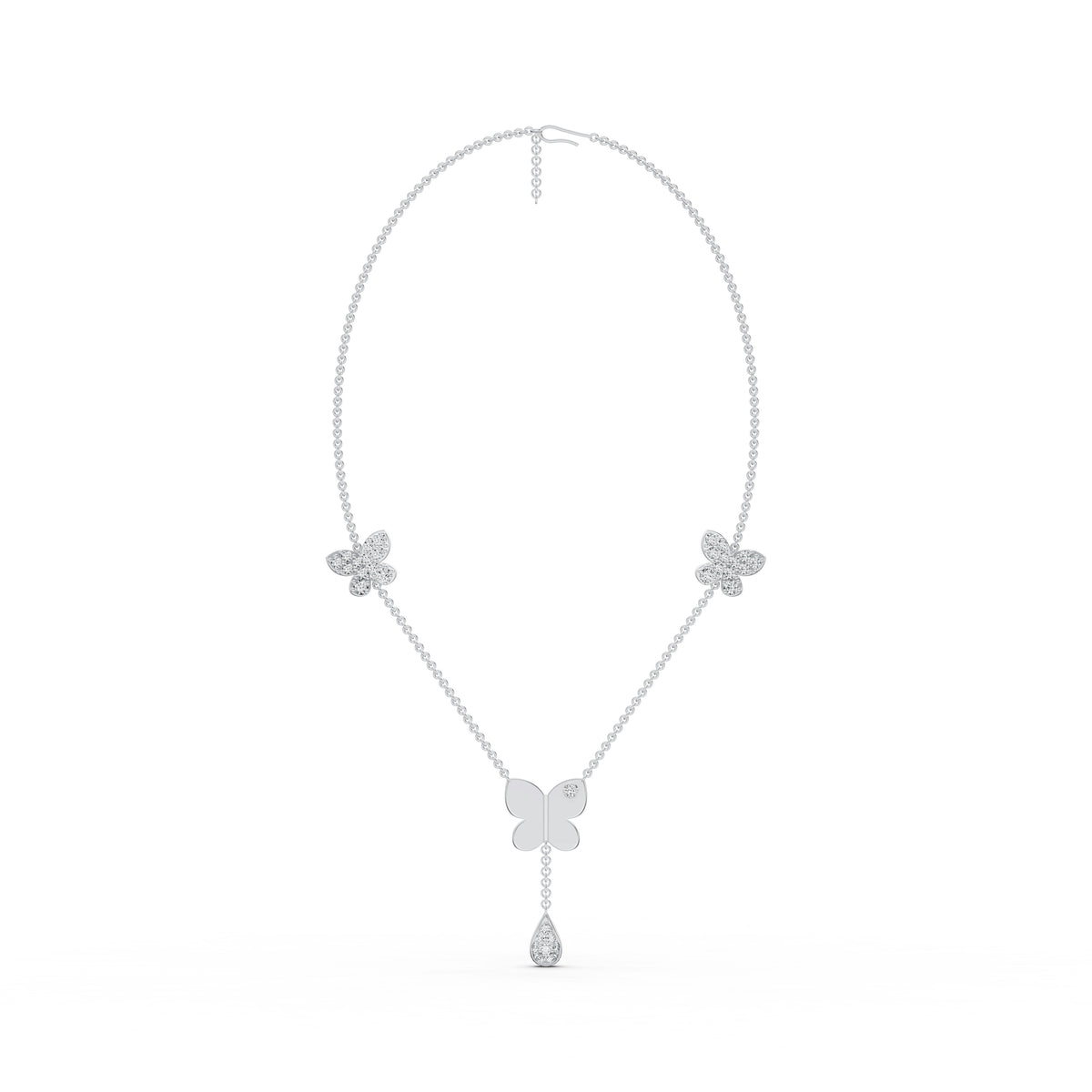 Butterfly Trio Diamond Chain