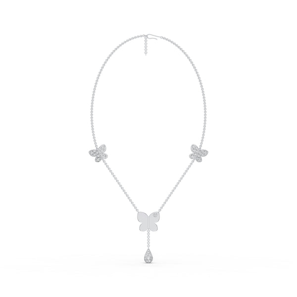 Butterfly Trio Diamond Chain