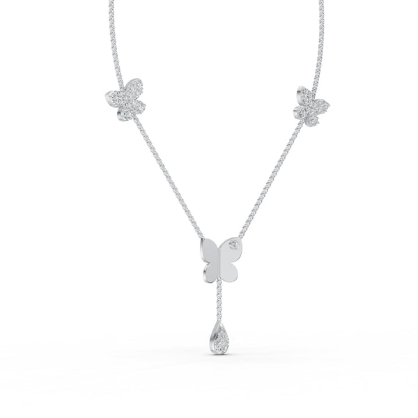 Butterfly Trio Diamond Chain