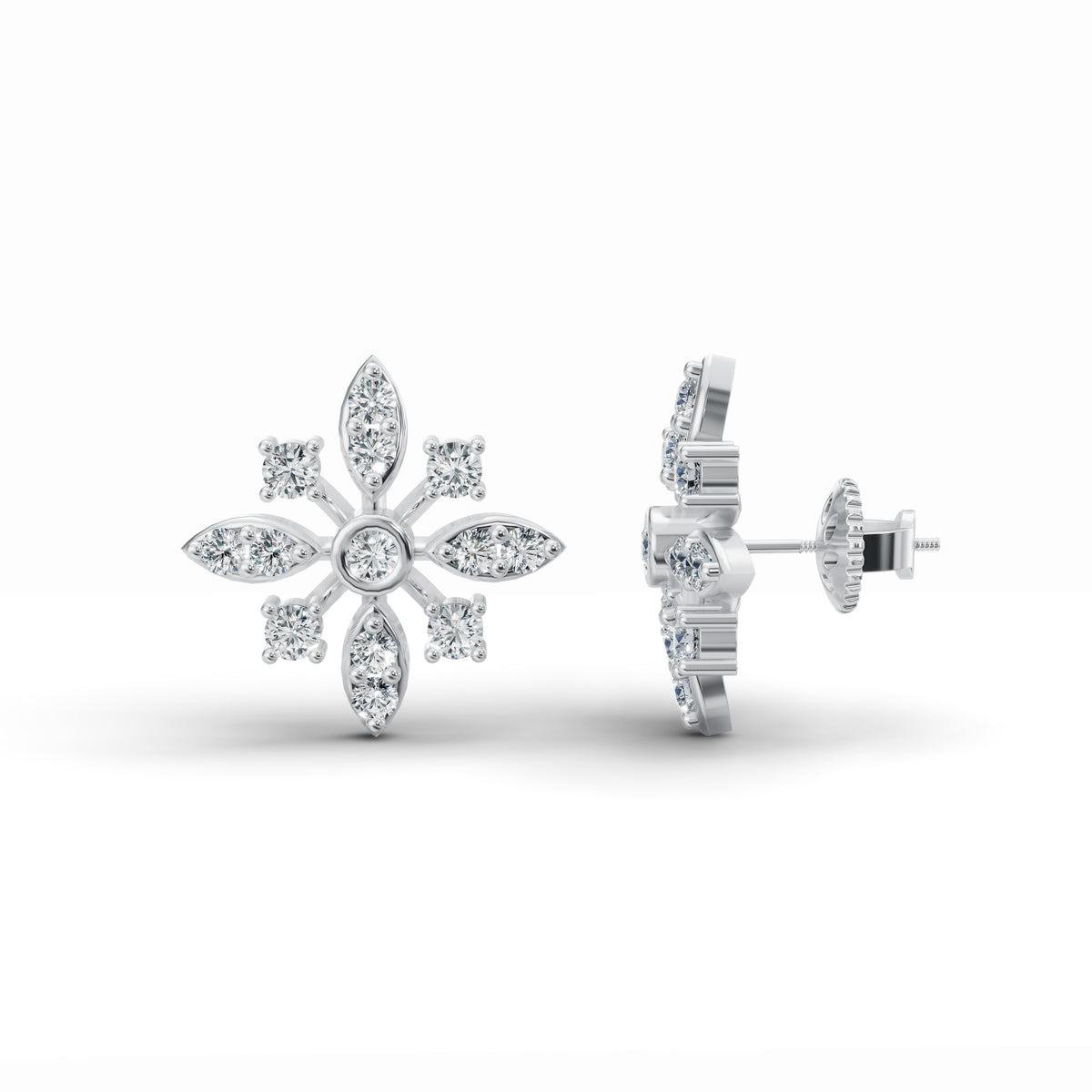 Classic Diamond Stud Earrings
