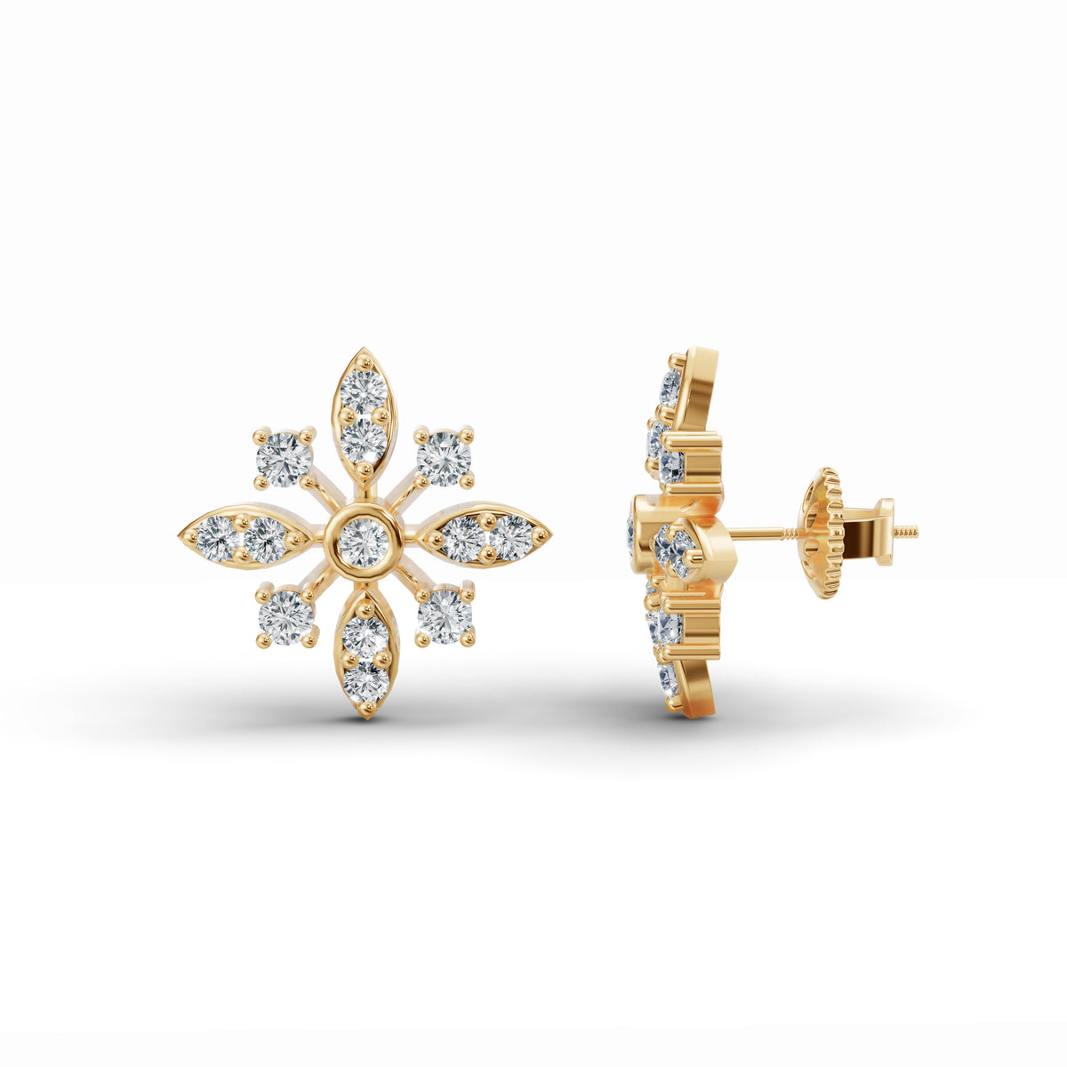 Classic Diamond Stud Earrings