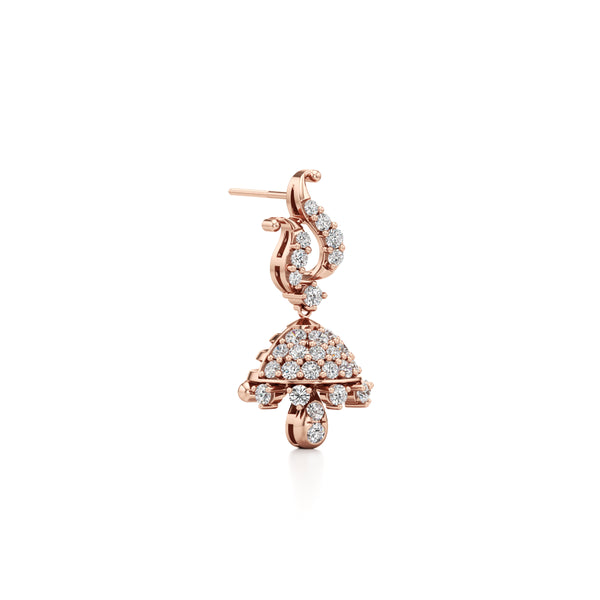 Bling Jhumka Diamond Earrings