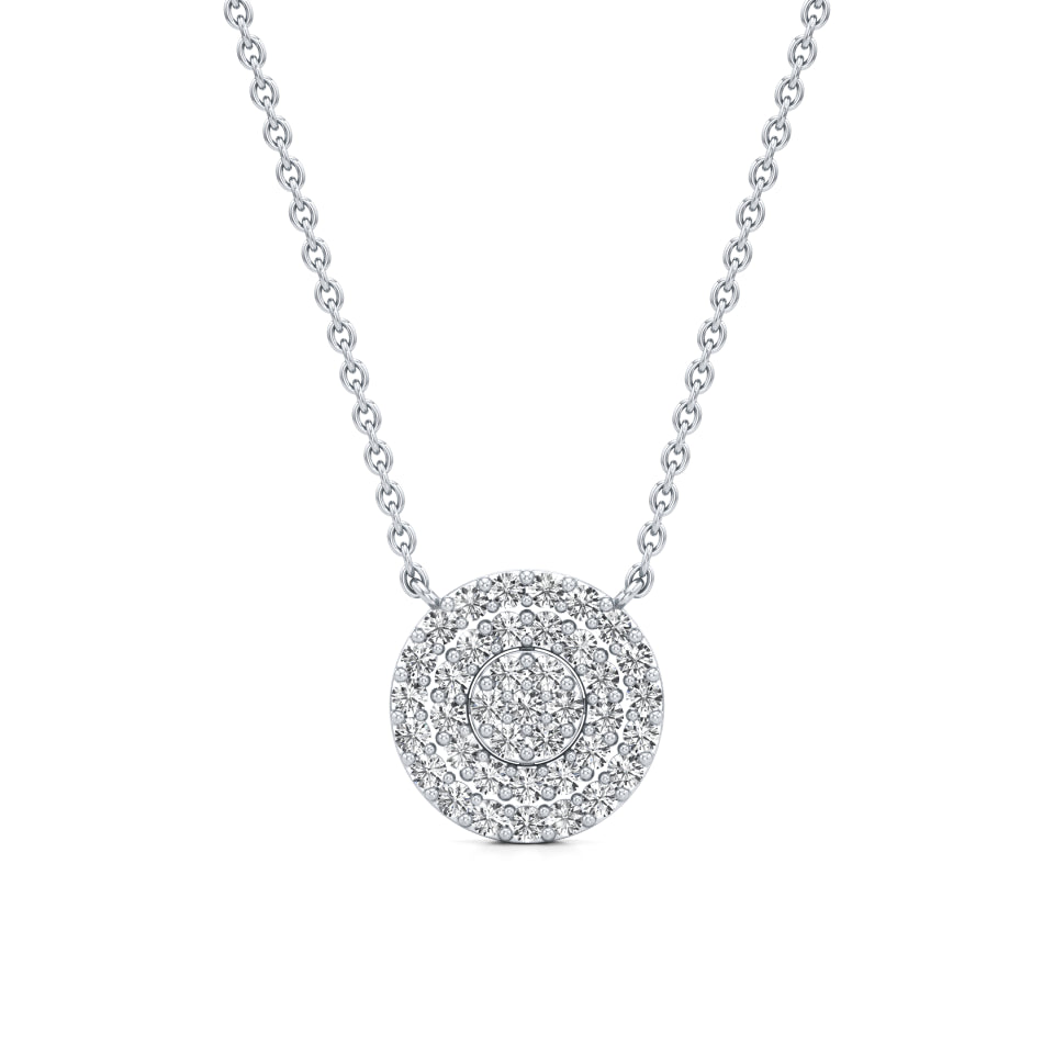 Encircle Cluster Diamond Pendant