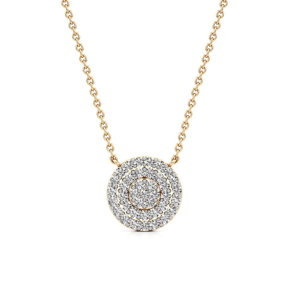 Encircle Cluster Diamond Pendant