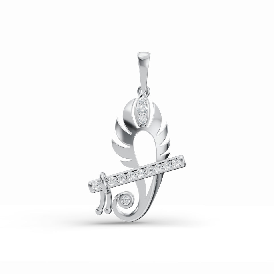 Krishna's Grace Diamond Pendant