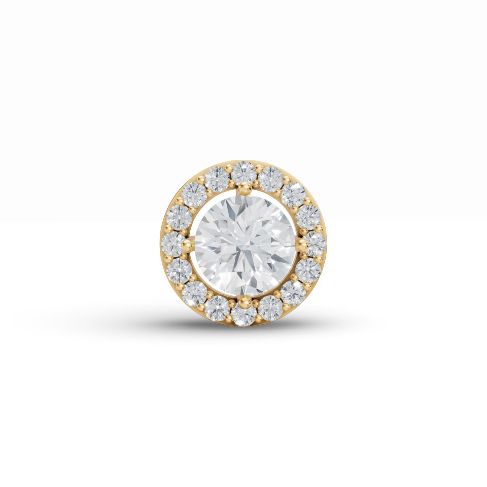 Aurelia Solitaire Diamond Pendant