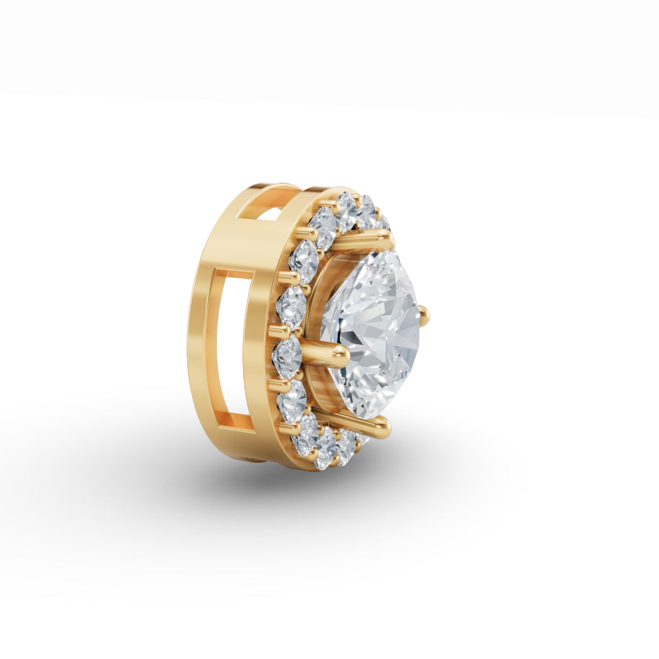 Aurelia Solitaire Diamond Pendant