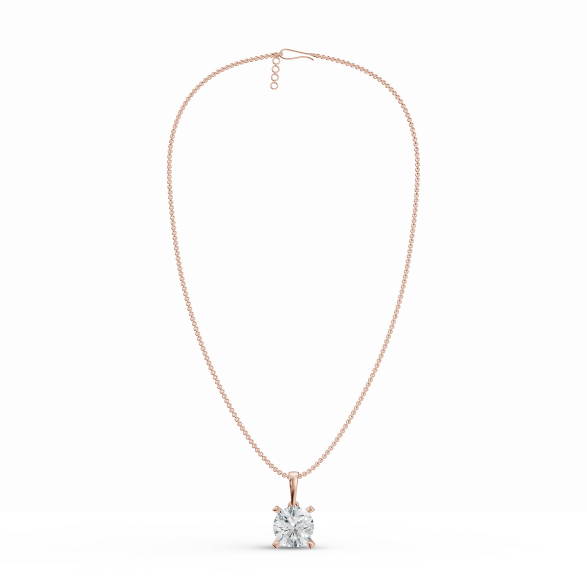 Sparkling Solo Solitaire Diamond Pendant