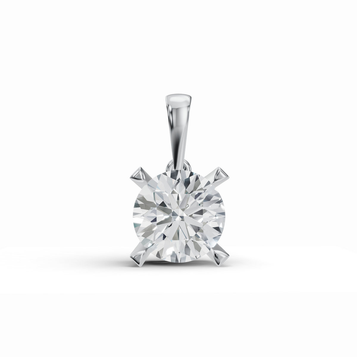 Sparkling Solo Solitaire Diamond Pendant