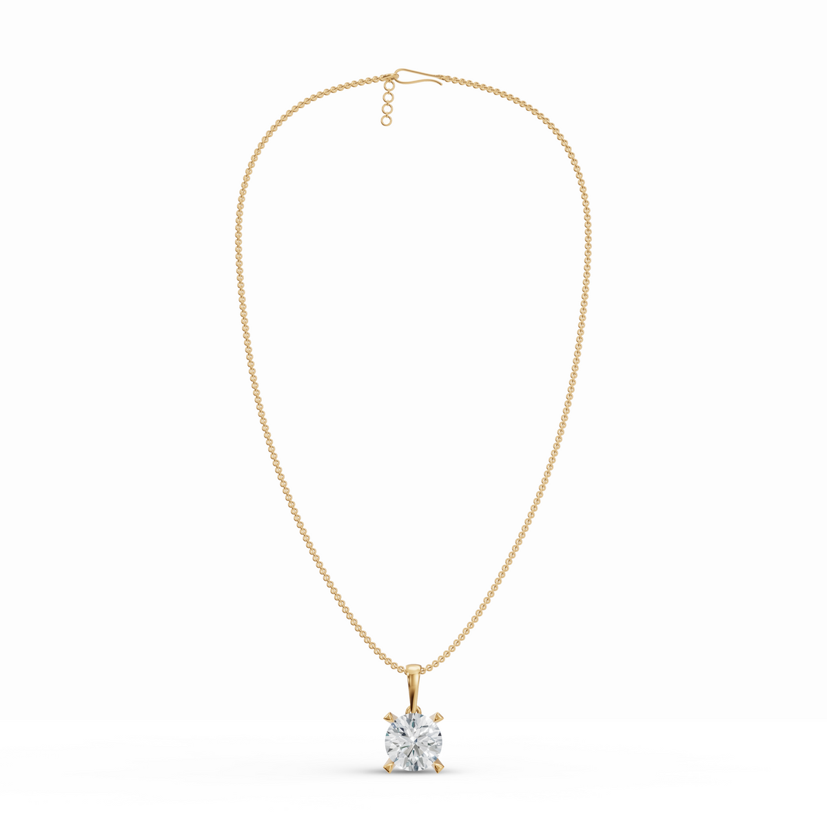 Sparkling Solo Solitaire Diamond Pendant